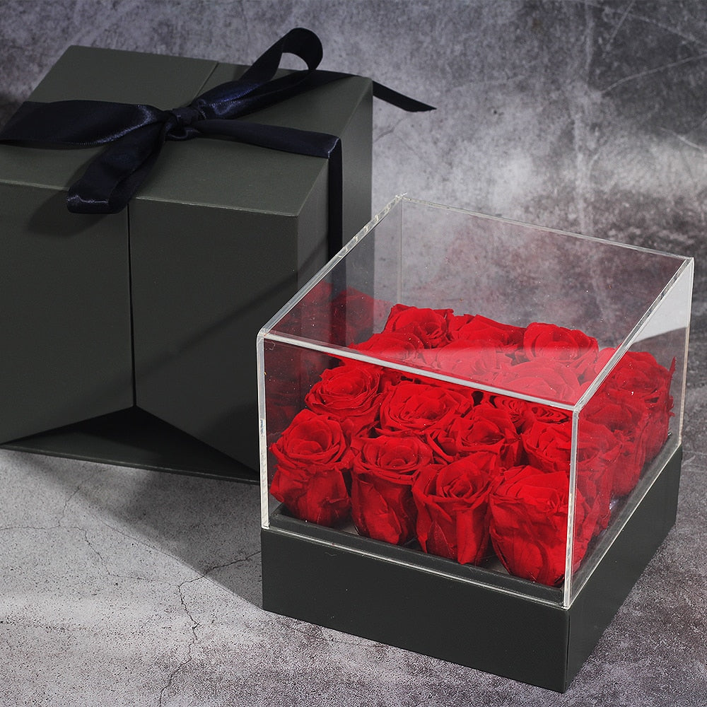 Box of 16 Red Eternal Rose - Eternal Rose Store