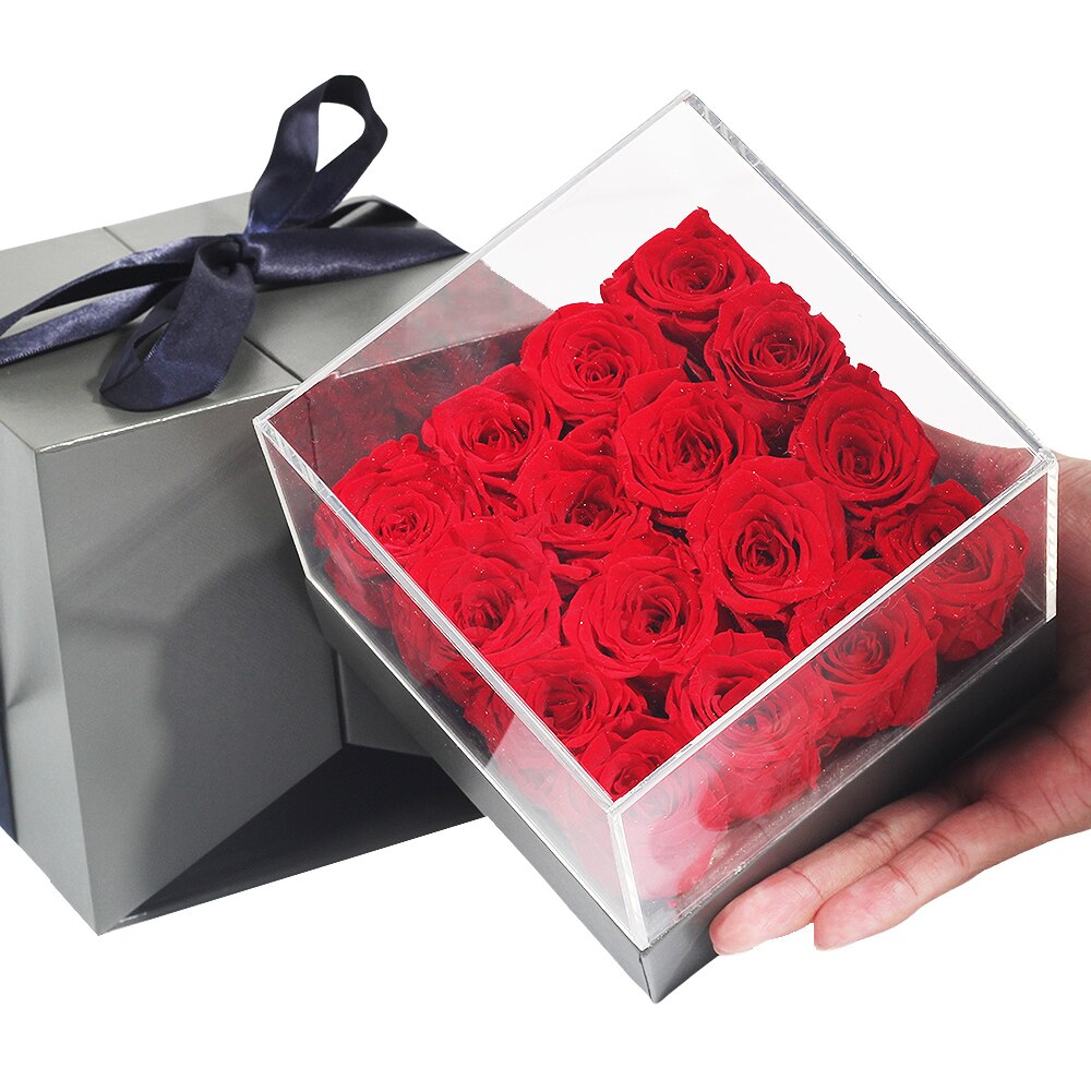 Box of 16 Red Eternal Rose - Eternal Rose Store