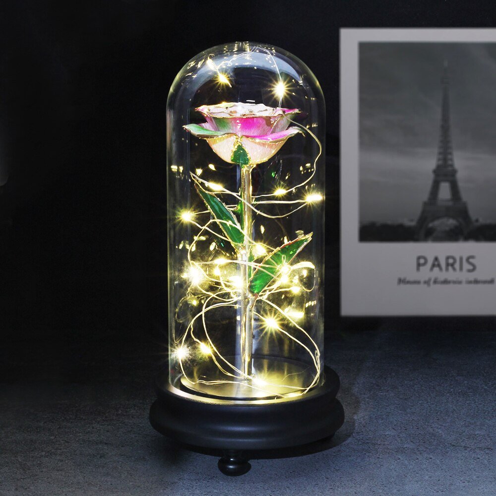 24K Gold Luminous Eternal Rose (Choice of Colors) - Eternal Rose Store